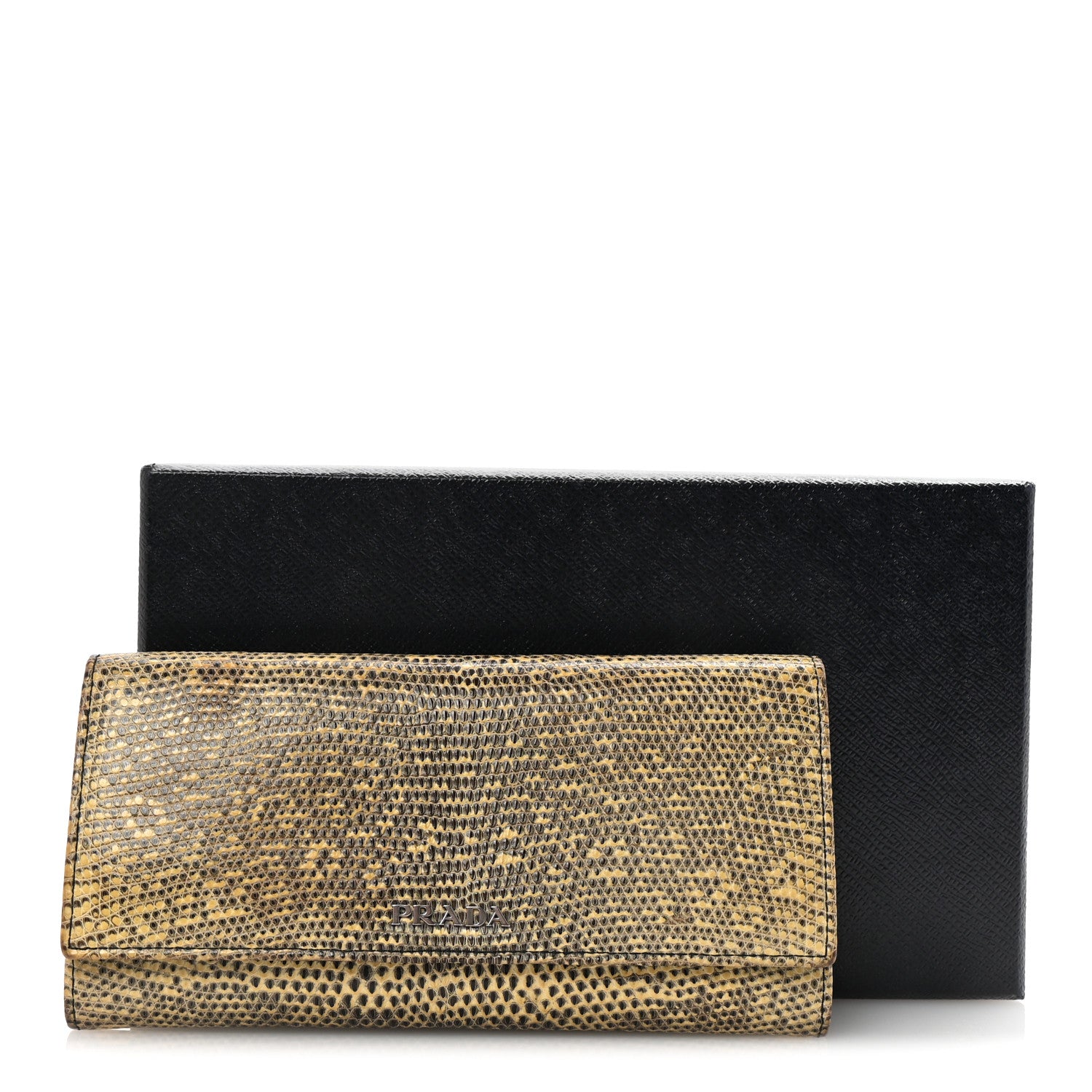 Prada Lizard Continental Wallet Roccia 7 of 7