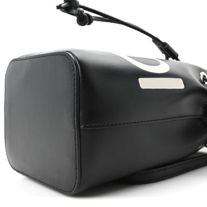 Fendi Vitello King F is Fendi Logo Embossed Mini Mon Tresor Bucket Bag Black 10 of 10