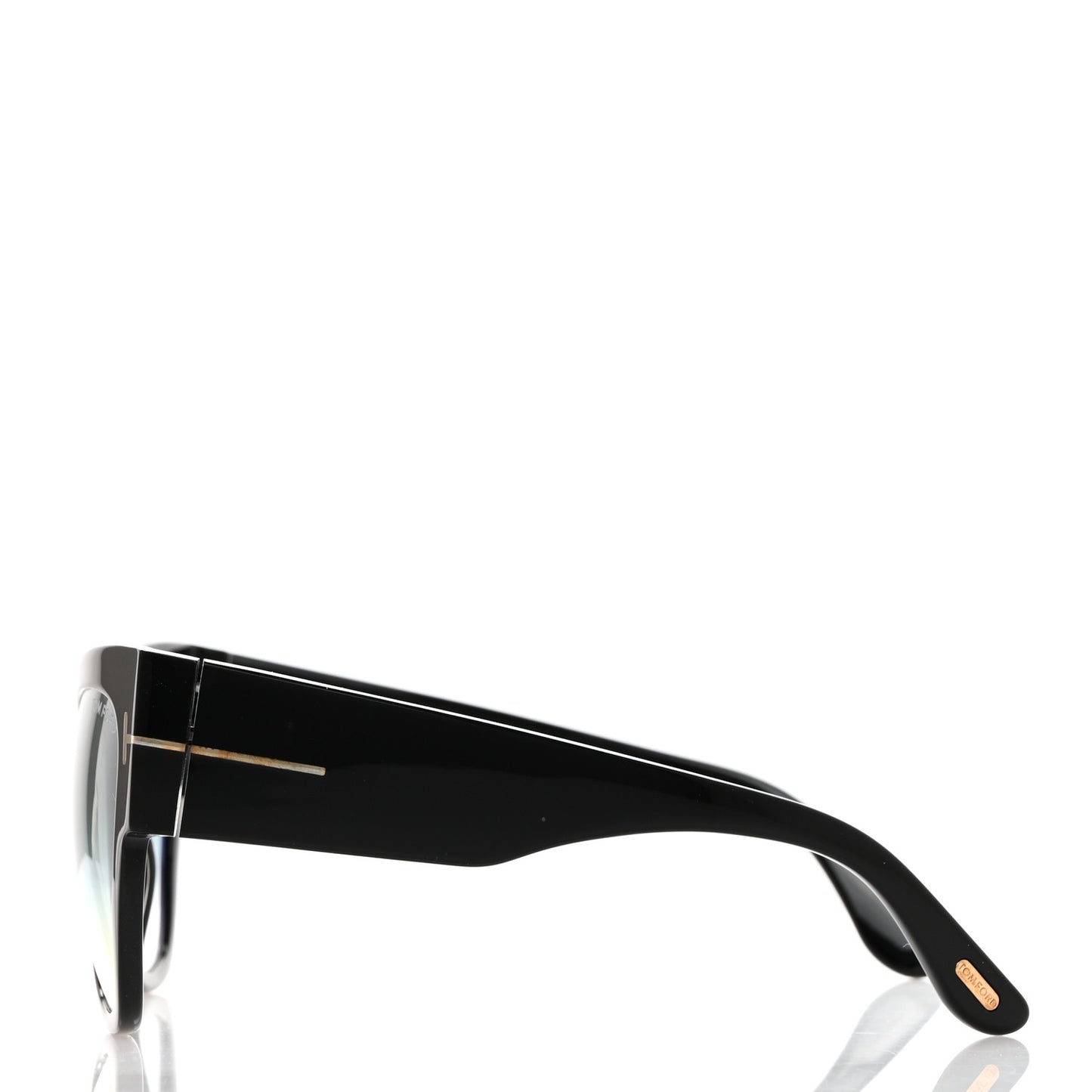 Acetate Anoushka Cat Eye Sunglasses TF371 Black