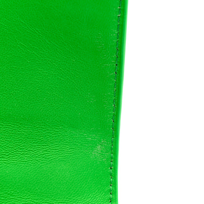 Balenciaga Shiny Calfskin Strass Crocodile Embossed Hourglass Top Handle Bag XS Fluo Green 13 of 13