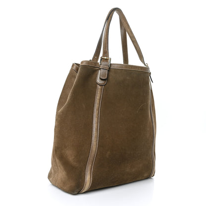 Gucci Suede Large Britt Shoulder Bag Brown 3 of 12