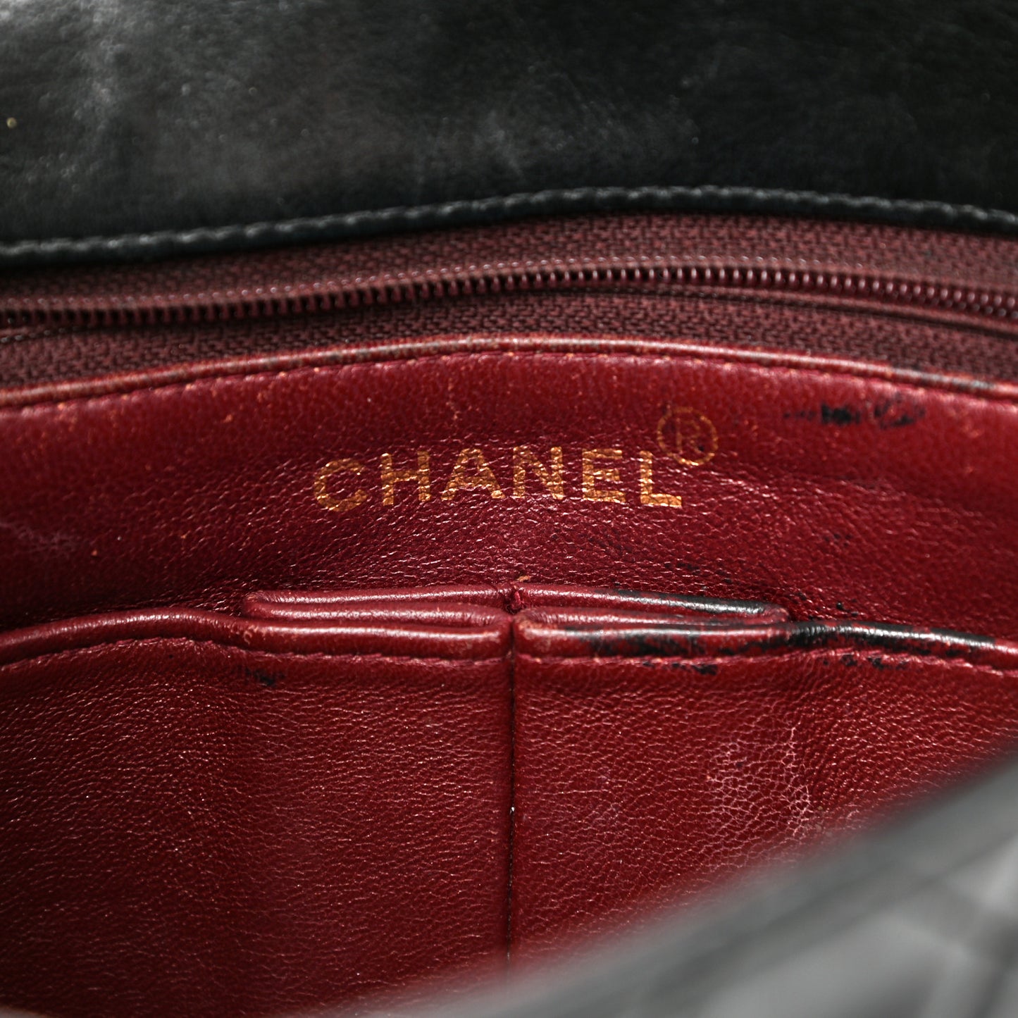 Lambskin Quilted Small Single Flap Black