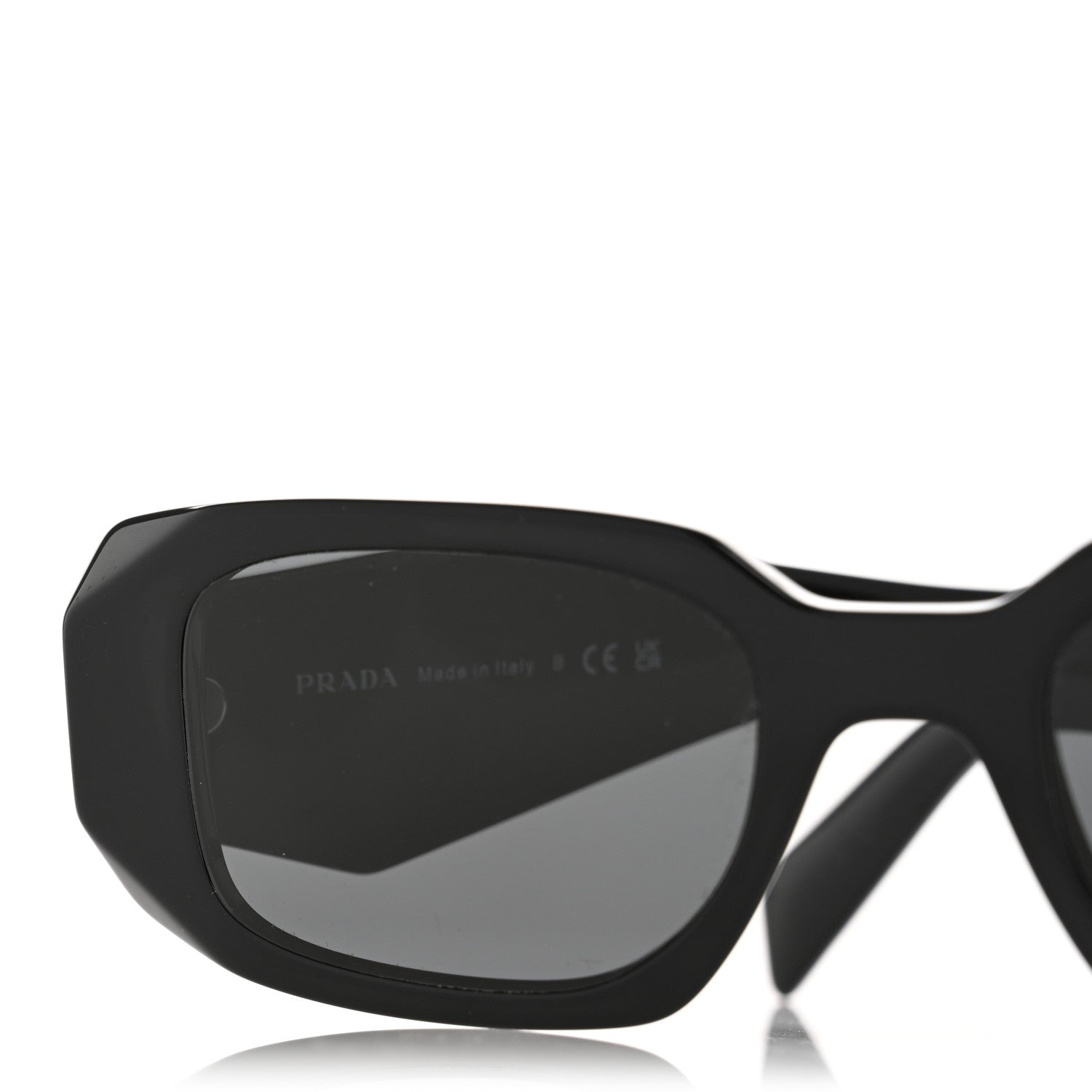 Prada Acetate Symbole Sunglasses SPR 17W Black 8 of 9