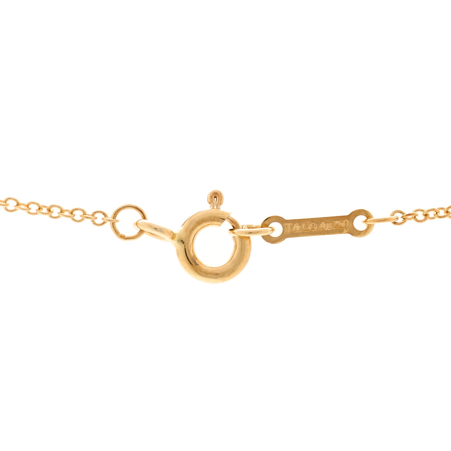 Tiffany 18K Yellow Gold Mini Paloma Picasso Graffiti X Pendant Necklace 4 of 5