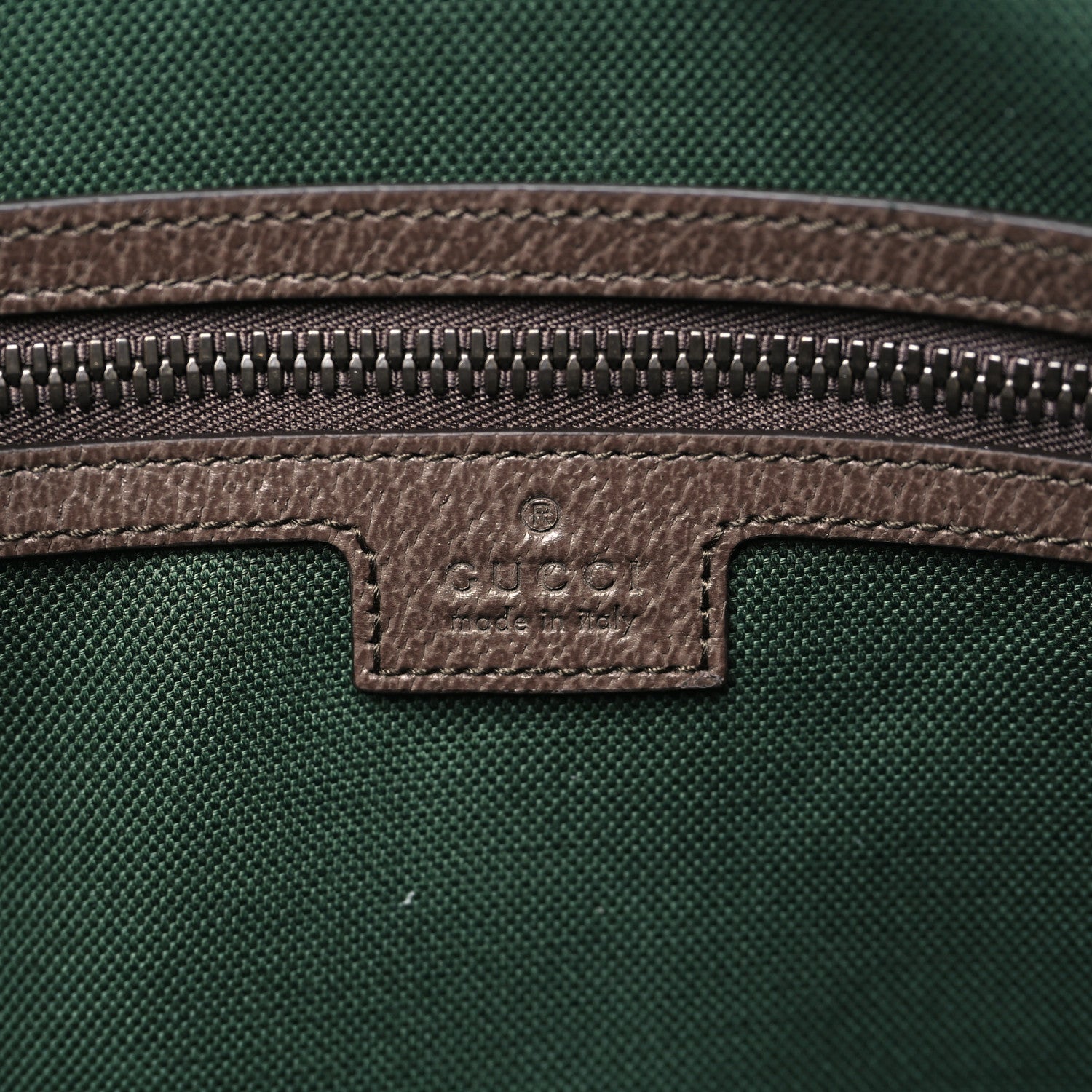 Gucci GG Supreme Monogram Textured Dollar Calfskin Web Medium Savoy Duffle Bag Beige Dark Brown 5 of 10