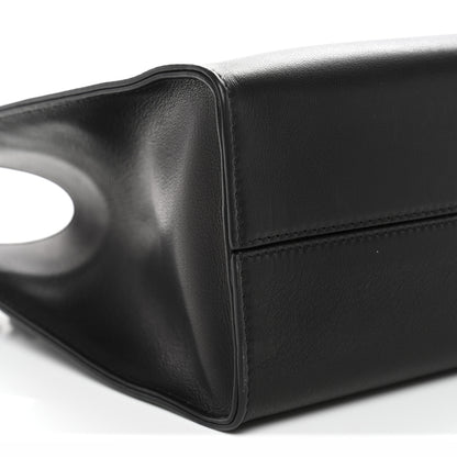 The Row Polished Saddle Calfskin Small Alexia Bag Black 8 of 12