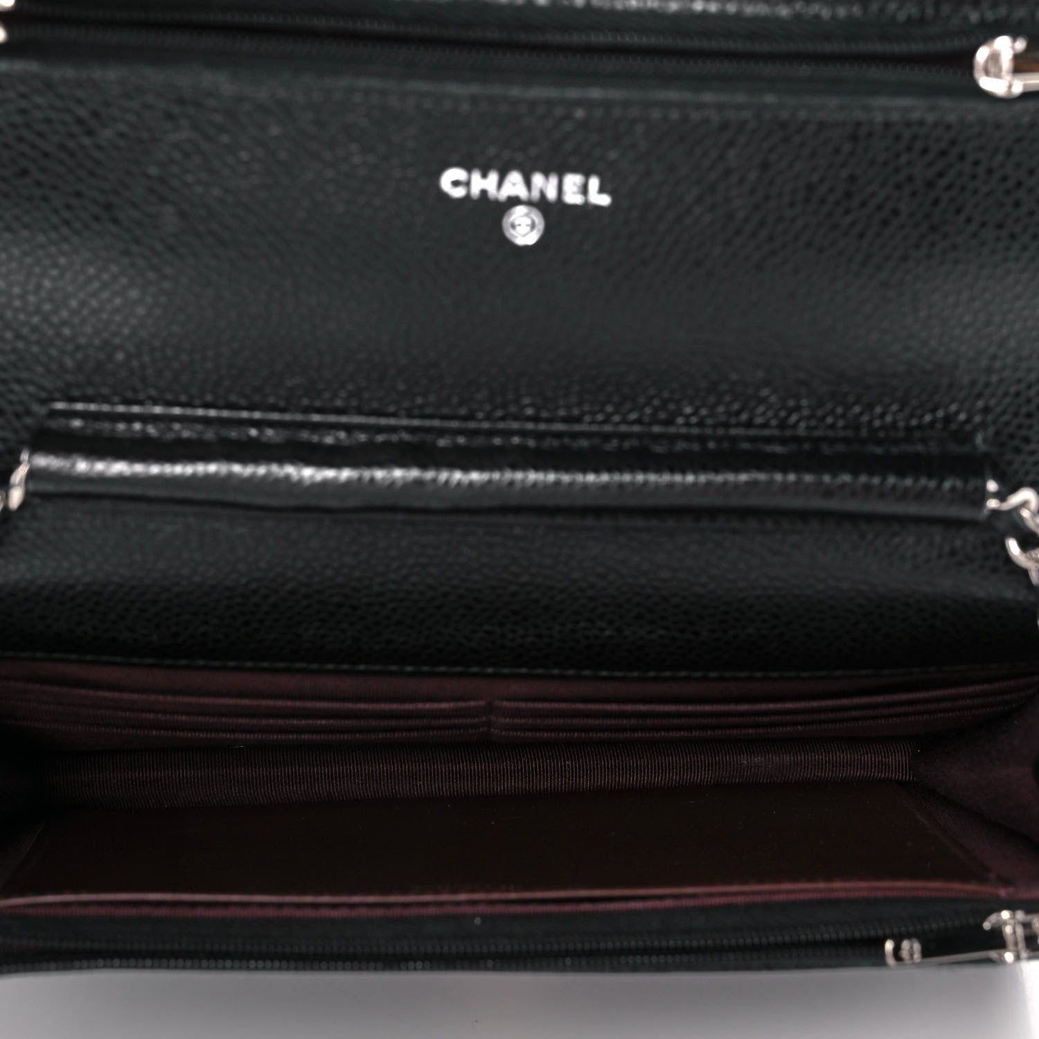 Chanel Caviar Quilted Wallet On Chain WOC Black 5 of 10