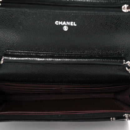 Chanel Caviar Quilted Wallet On Chain WOC Black 5 of 10