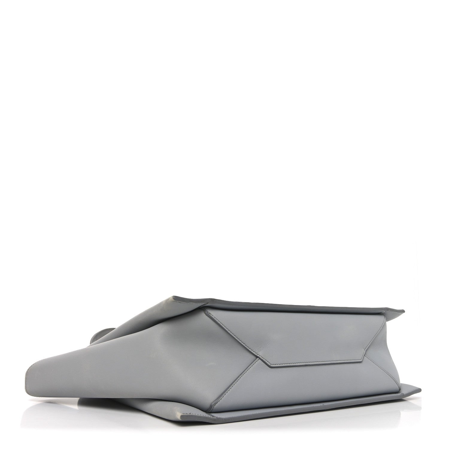 Celine Smooth Calfskin Medium Tri-Fold Bag Pearl Grey 4 of 10