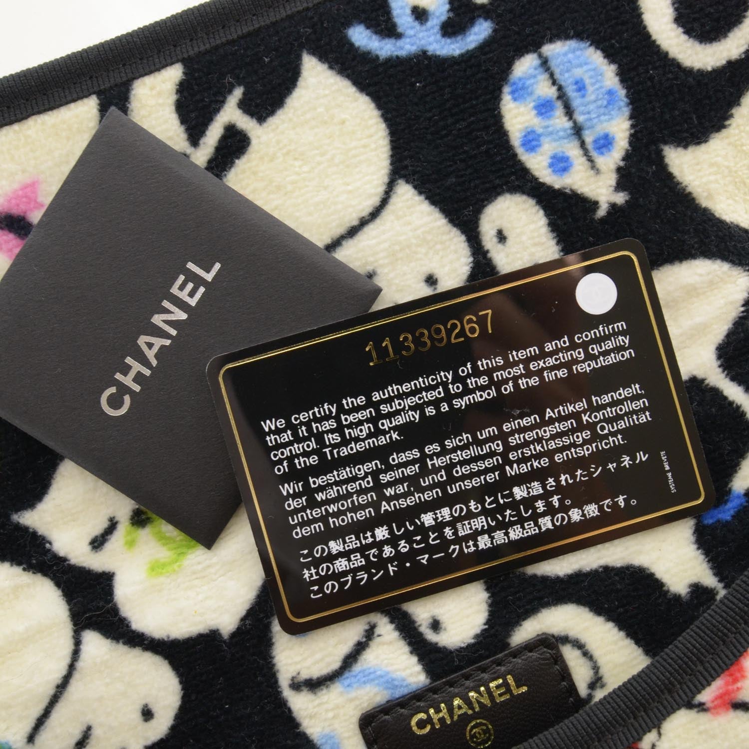 Chanel Terry Cotton Baby Animals Baby Wipes Holder 8 of 8