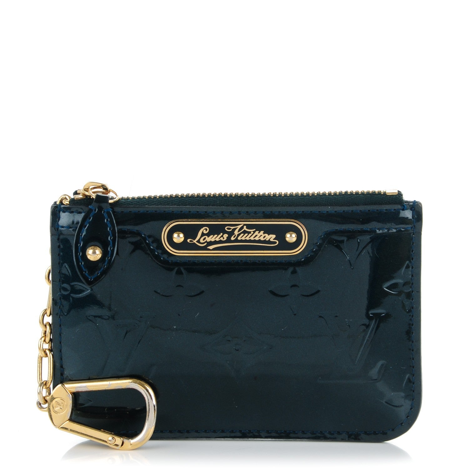 Louis Vuitton Vernis Key Pouch Blue Nuit 1 of 6