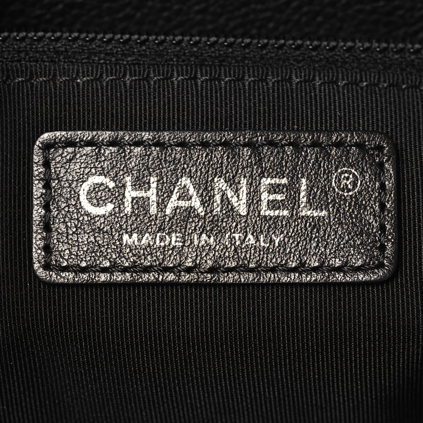 Caviar Quilted Large Casual Pocket Tote Black