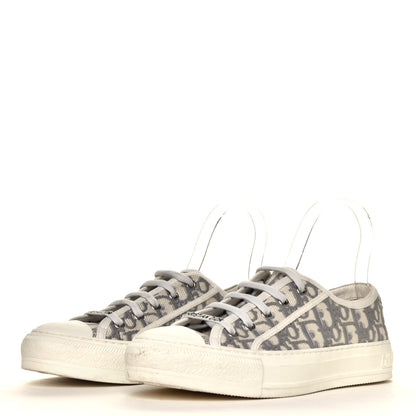 Christian Dior Canvas Oblique Walk'N'Dior Low Top Sneakers 39 Grey Stone 2 of 8