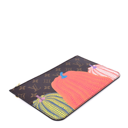 Louis Vuitton LV X YK Monogram Kusama Pumpkin Neverfull MM Pochette 4 of 8