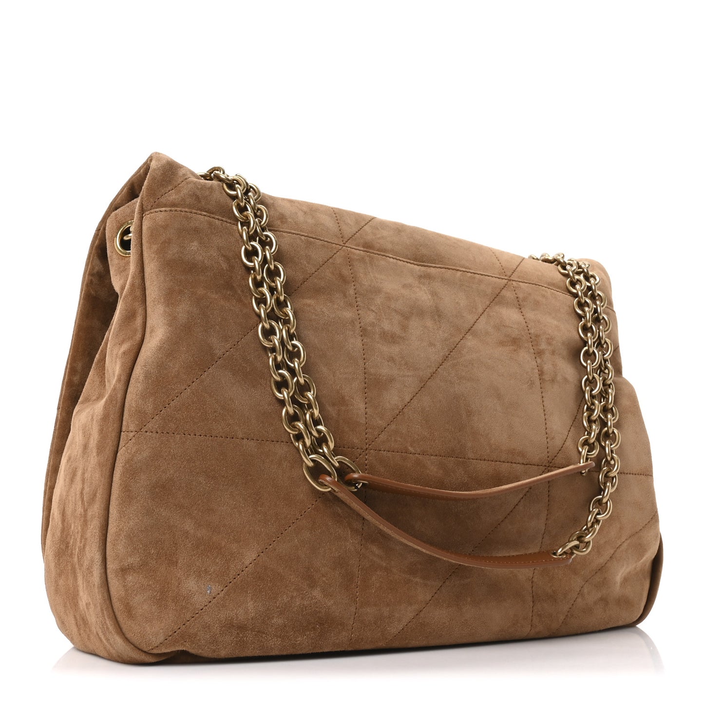 Suede Matelasse Monogram Large Jamie 4.3 Snuff
