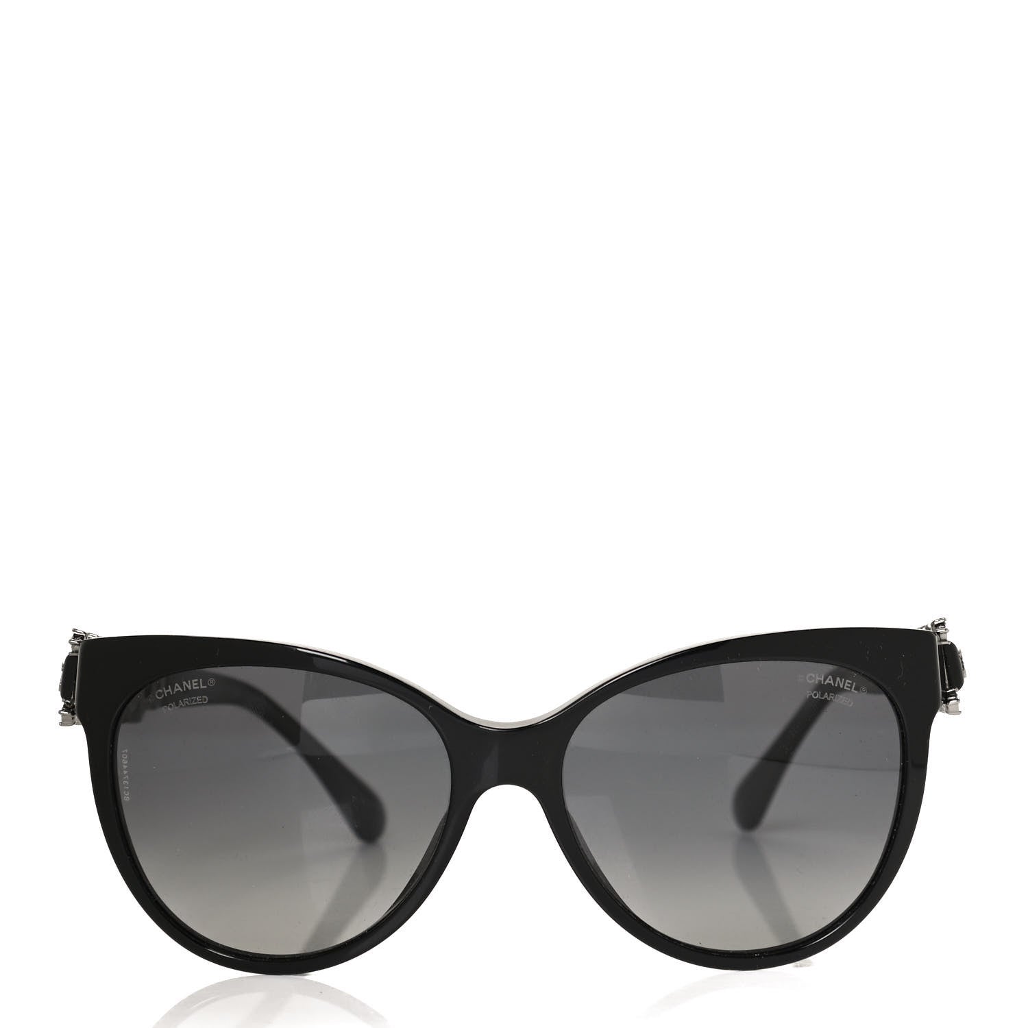 Chanel Crystal Pearl Cat Eye Sunglasses 5336-H-B Black 2 of 9