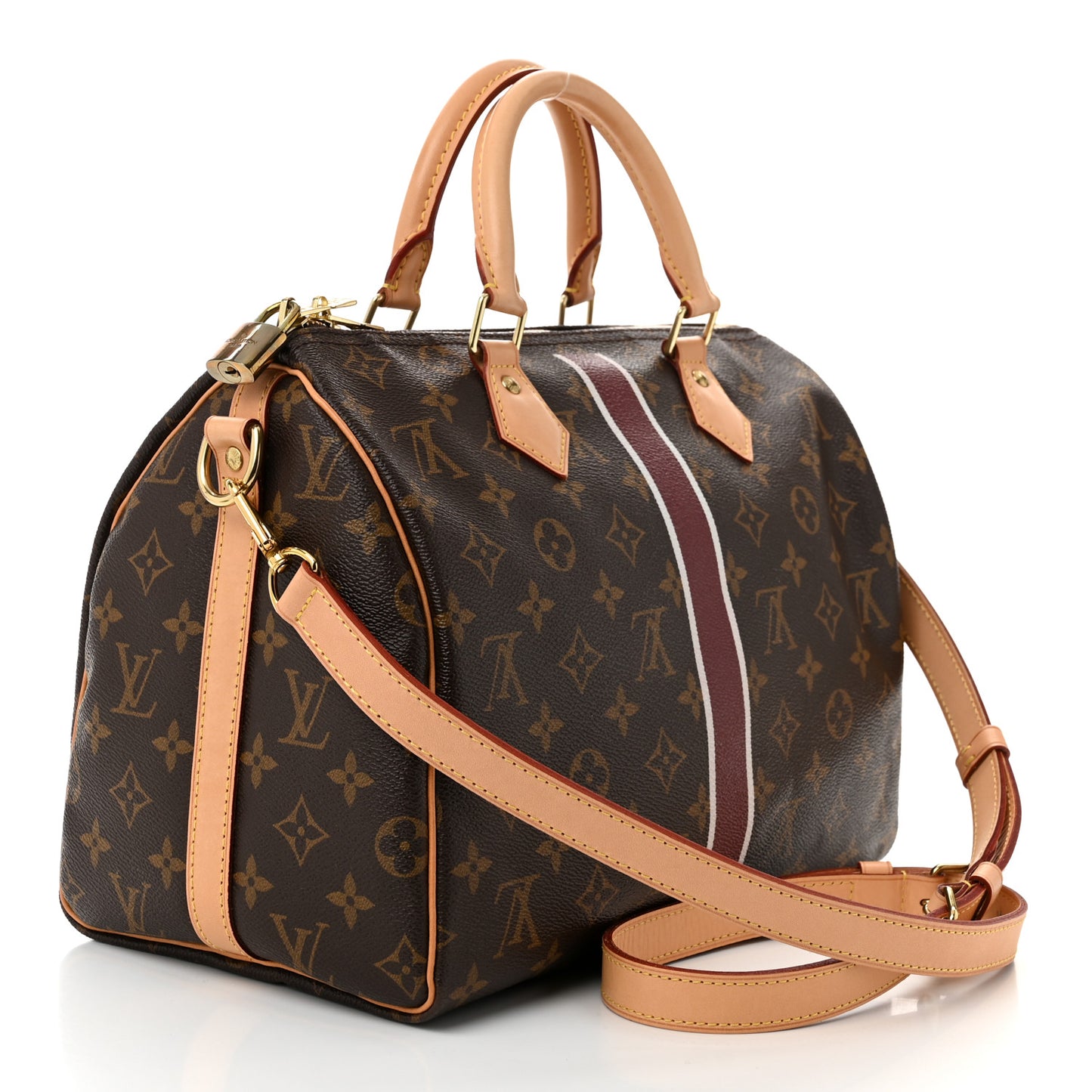 Monogram My LV Heritage Speedy Bandouliere 30 Bordeaux Ivory