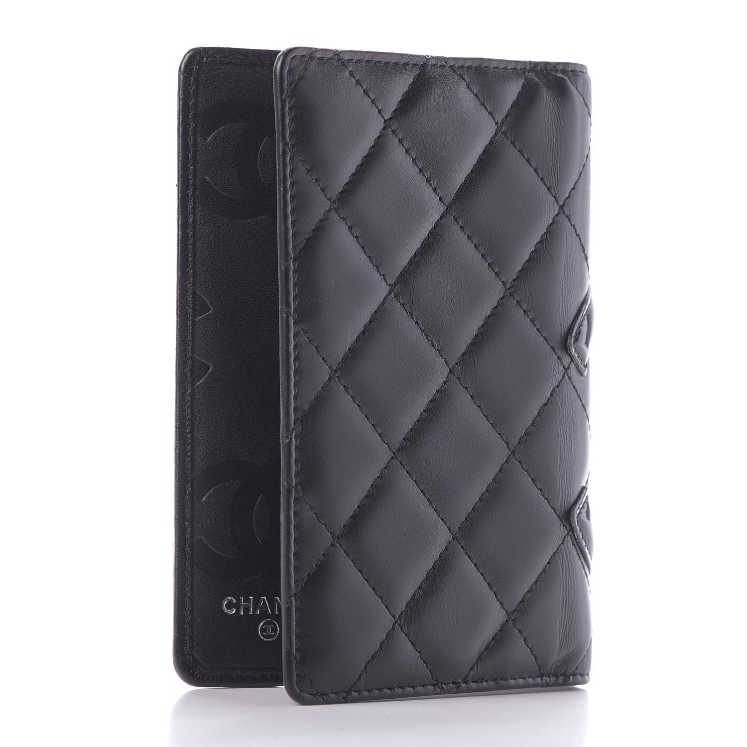 Chanel Calfskin Quilted Small Cambon Agenda Planner Black 3 of 12