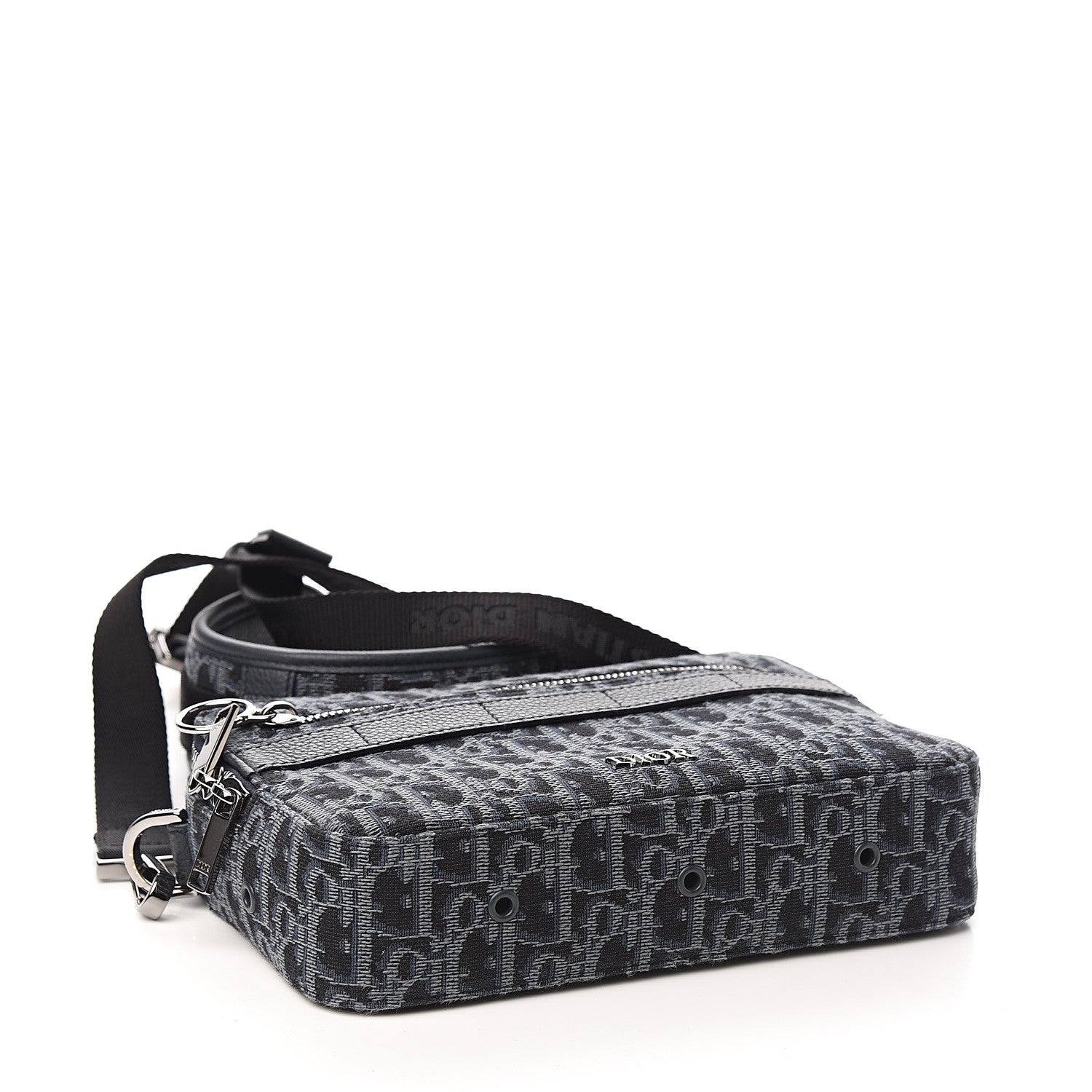 Christian Dior HOMME Oblique Jacquard Safari Messenger Navy Blue 3 of 10