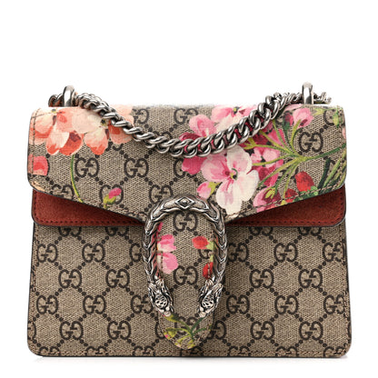 Gucci GG Supreme Monogram Blooms Mini Dionysus Shoulder Bag Beige Multicolor Dry Rose 1 of 14