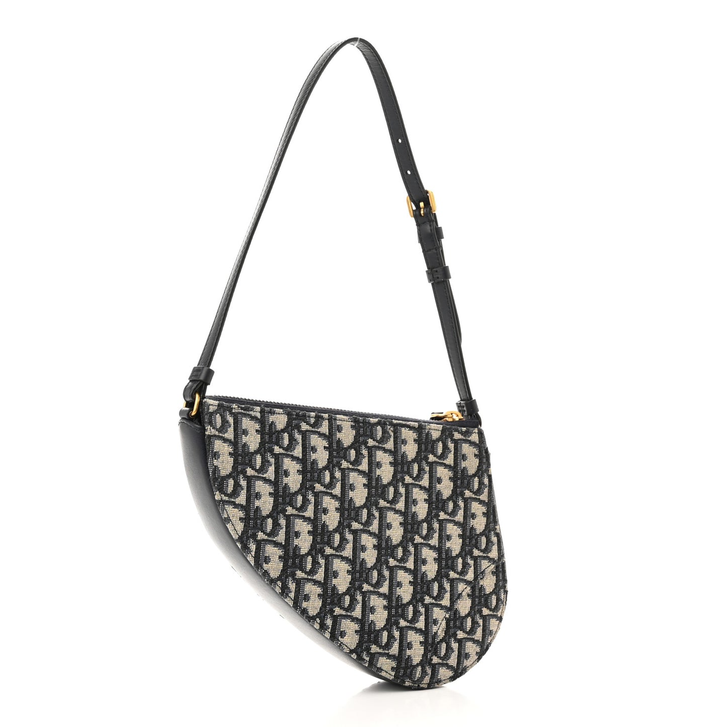 Oblique Saddle Rodeo Pouch Navy Blue