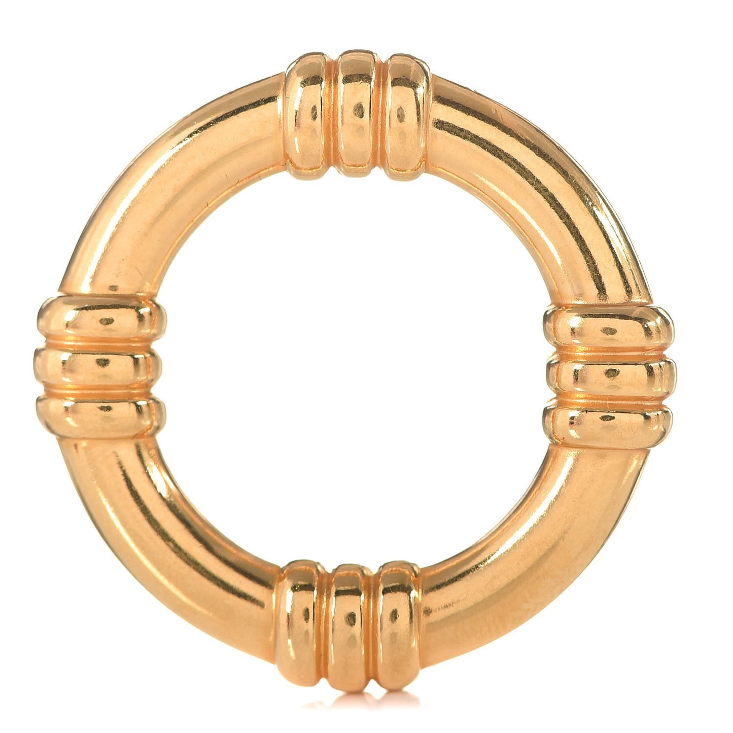 Permabrass Bouee Scarf Ring Gold