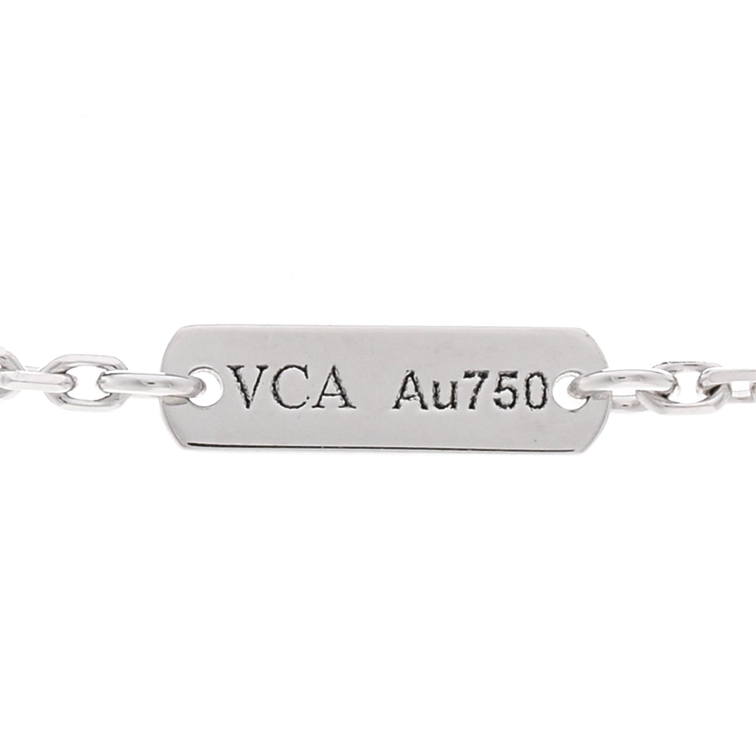 Van Cleef & Arpels 18K White Gold Turquoise Perlee Couleurs Pendant Necklace 4 of 6
