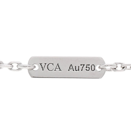 Van Cleef & Arpels 18K White Gold Turquoise Perlee Couleurs Pendant Necklace 4 of 6