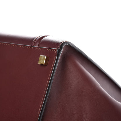 Celine Supple Calfskin Medium Phantom Luggage Burgundy 10 of 13