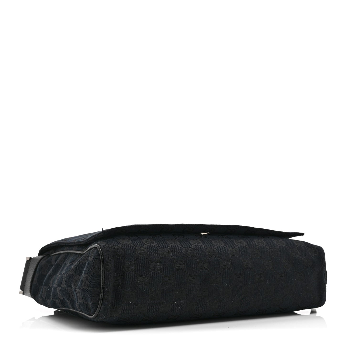 Monogram Small Flap Messenger Bag Black
