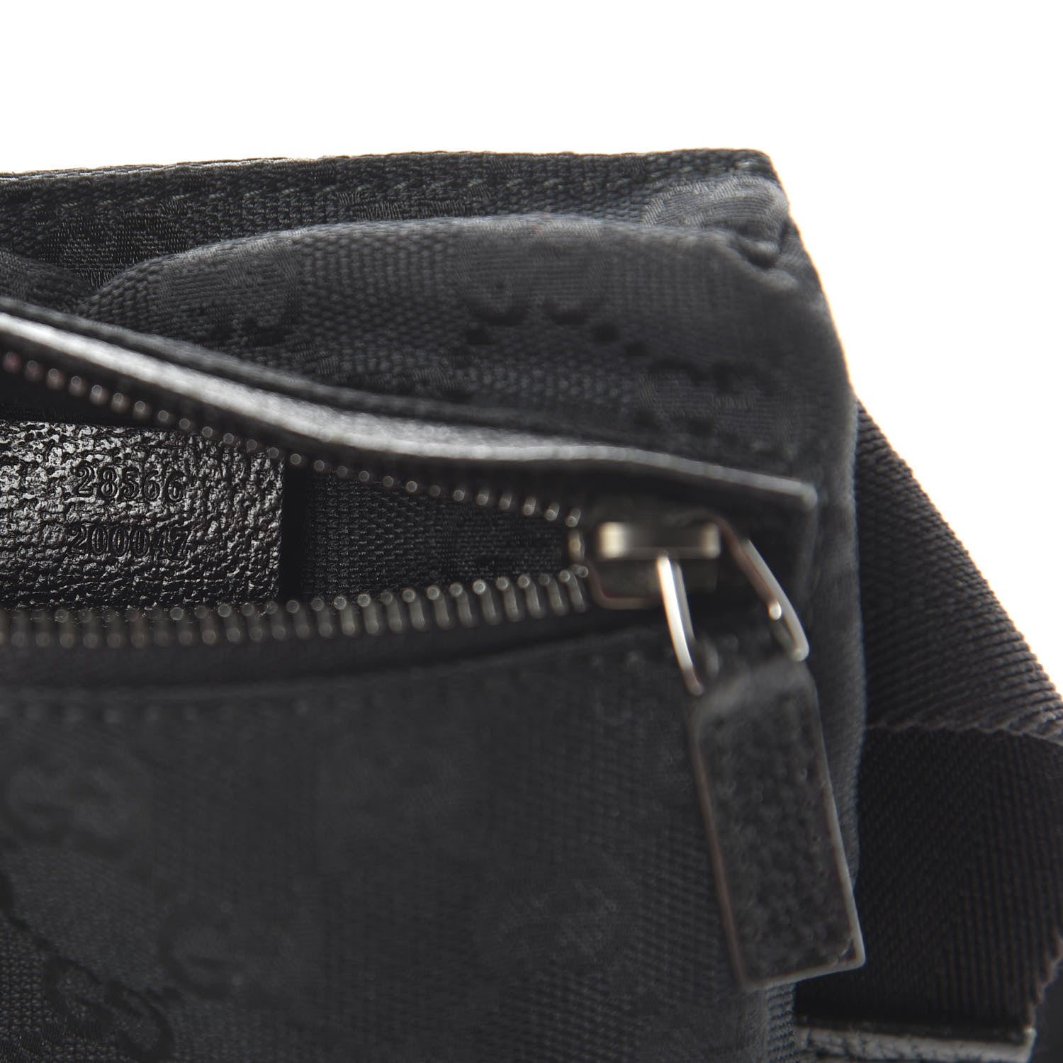 Gucci GG Monogram Double Pocket Belt Bag Black 9 of 10