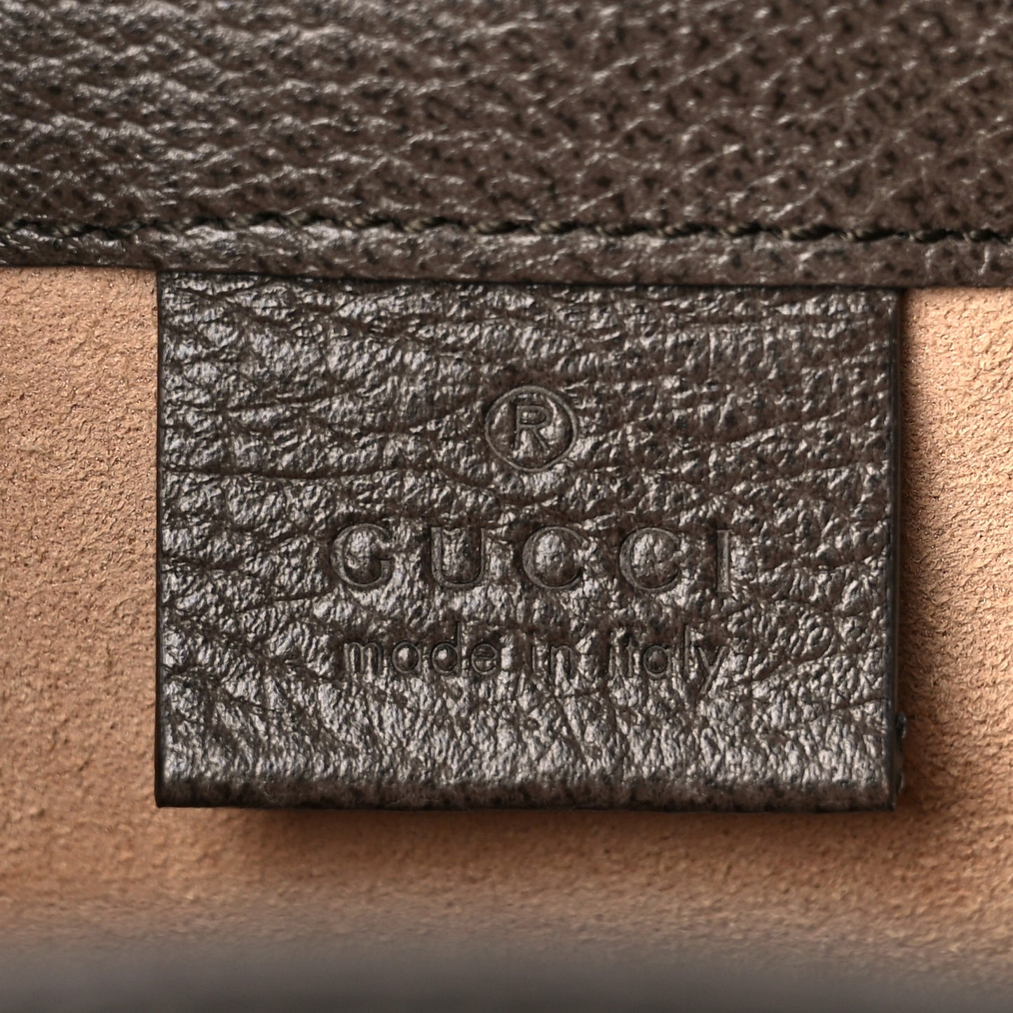 GG Supreme Monogram Web Mini Ophidia Bucket Bag Brown