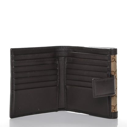 Gucci Monogram Margaux Calfskin Sukey French Flap Wallet Beige Ebony Cocoa 5 of 7
