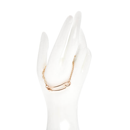 Hermes 18K Rose Gold Diamond MM Chaine d'Ancre Punk Bracelet SH 2 of 5
