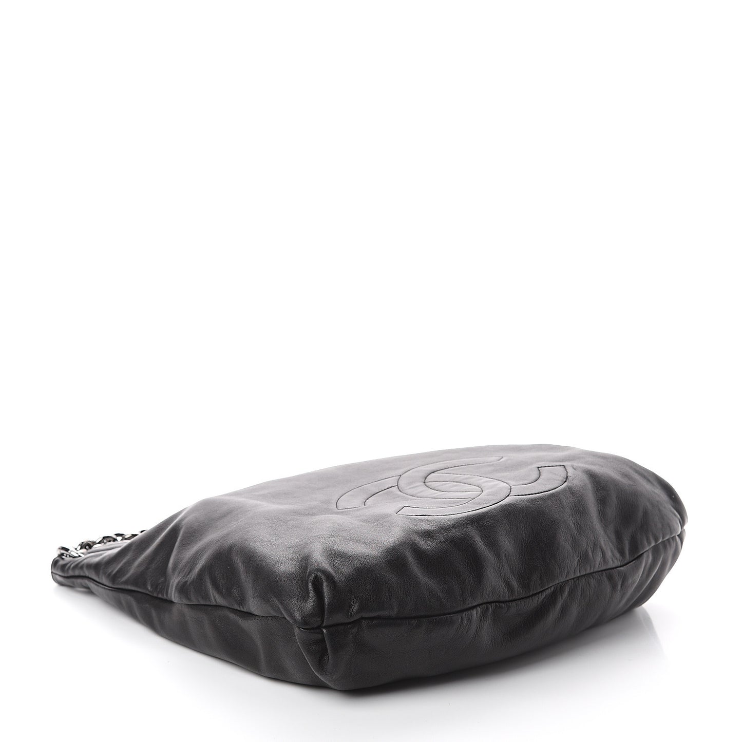 Lambskin Large Soft and Chain Hobo Black