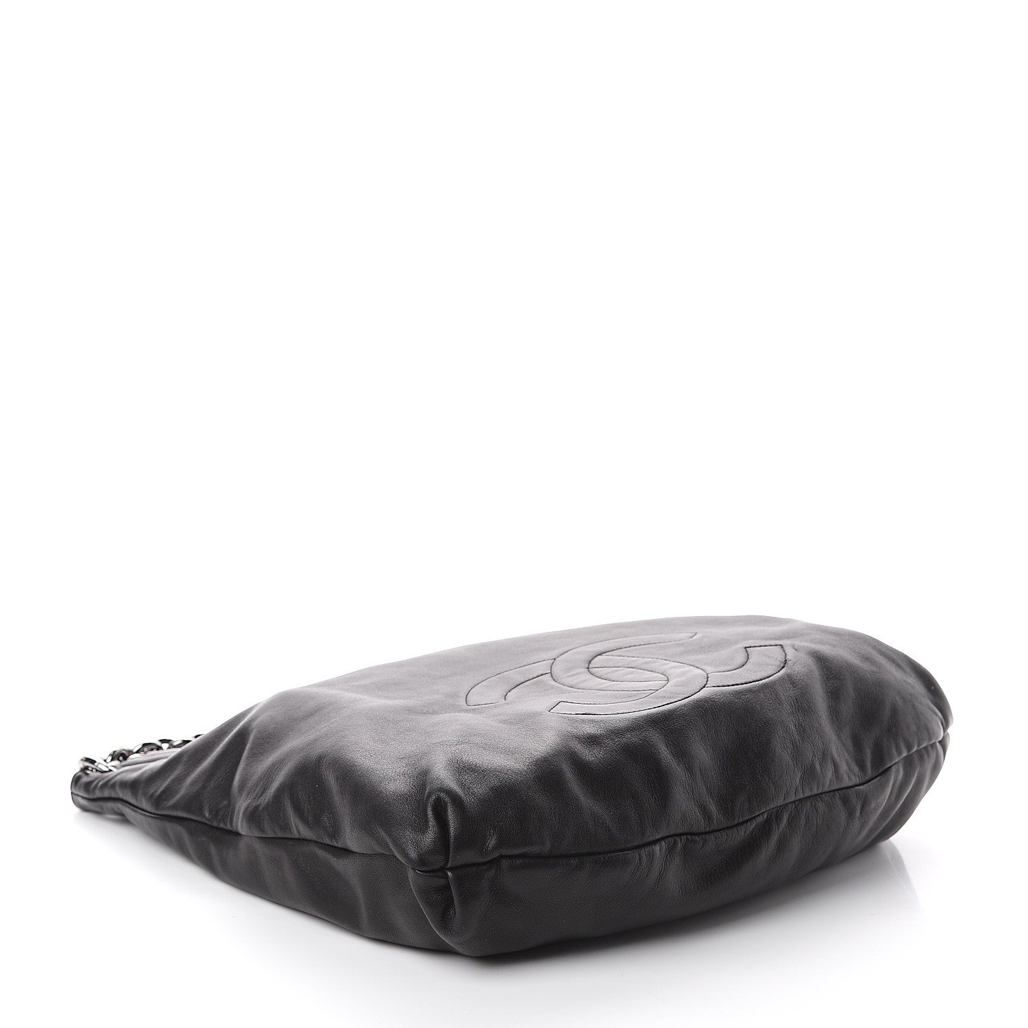 Chanel Lambskin Large Soft and Chain Hobo Black 3 of 9