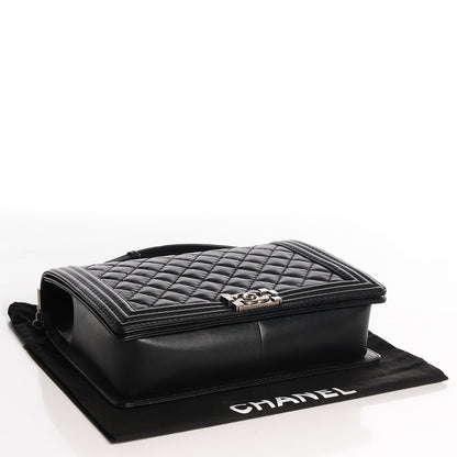 Chanel Calfskin Quilted Large Boy Flap Black 4 of 8