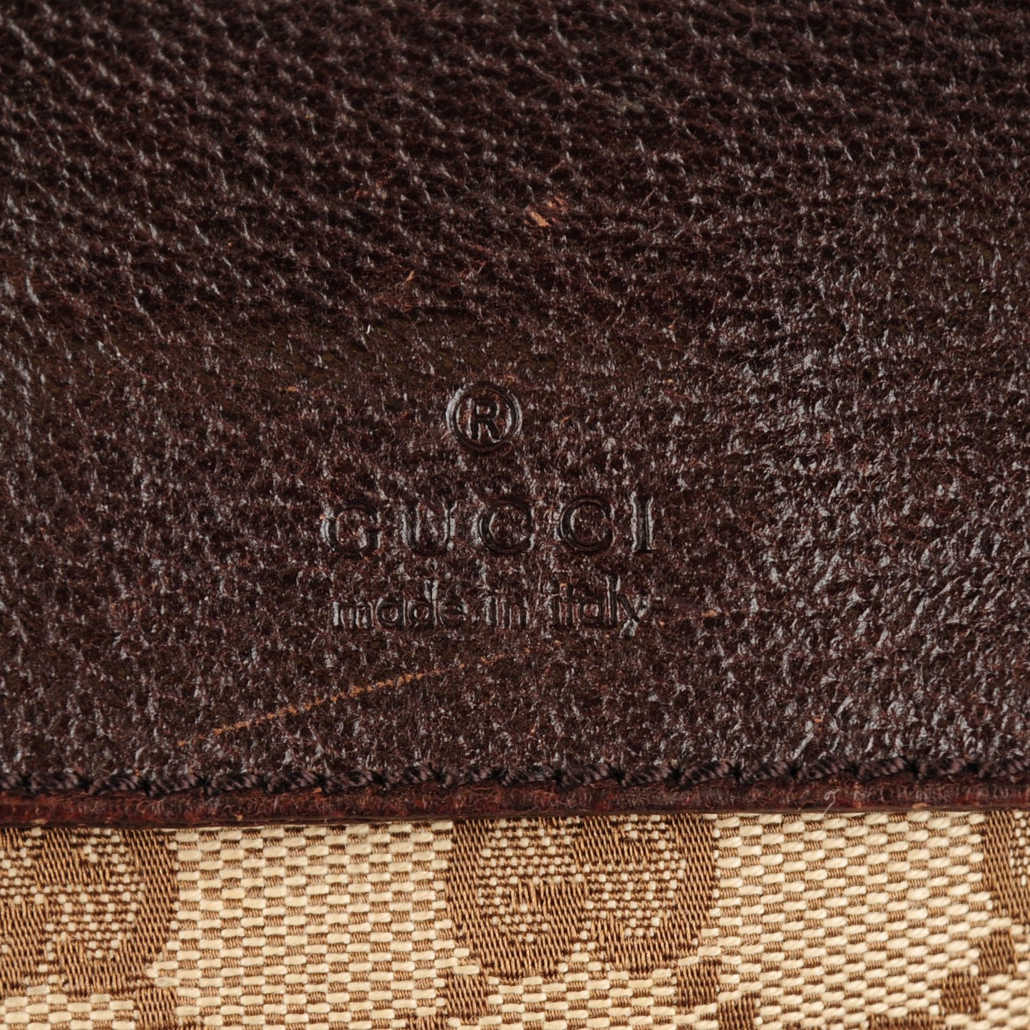 Monogram Web Belt Bag Dark Brown