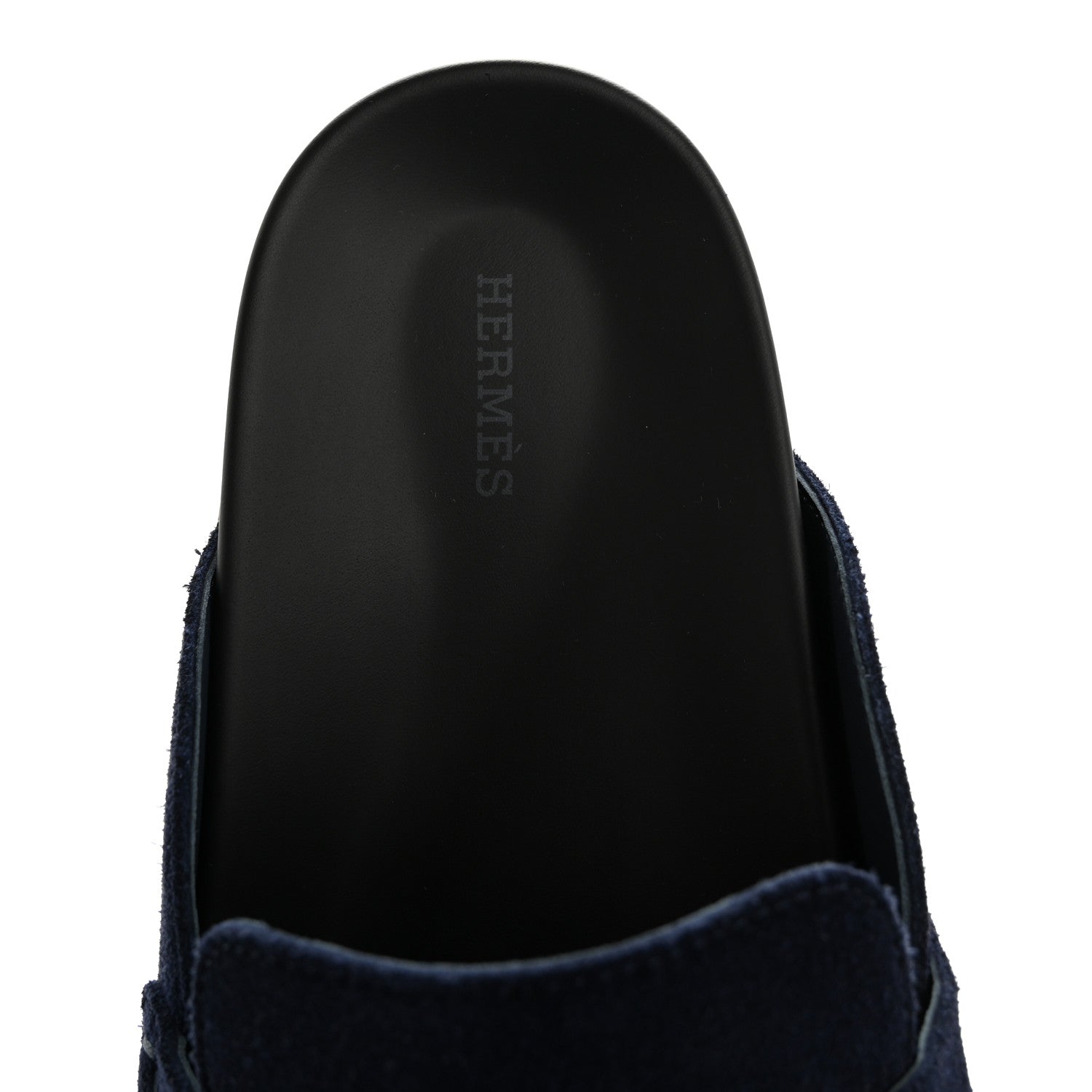 Hermes Suede Calfskin Go Mules 42 Bleu Ocean 7 of 10