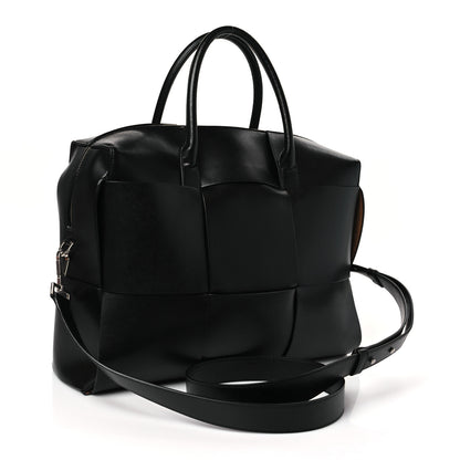 Bottega Veneta Calfskin Maxi Intrecciato Arco Briefcase Black 3 of 9