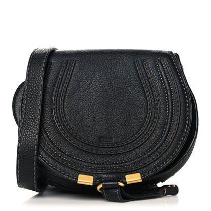 Chloe Calfskin Mini Marcie Round Crossbody Bag Black 1 of 9