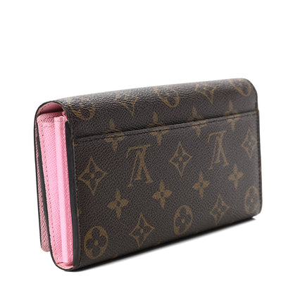 Louis Vuitton Monogram 2016 Christmas Animation Sarah Wallet Rose Ballerine 2 of 6