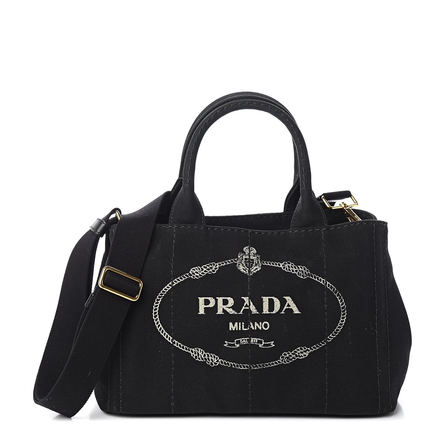 Canapa Small Logo Tote Black