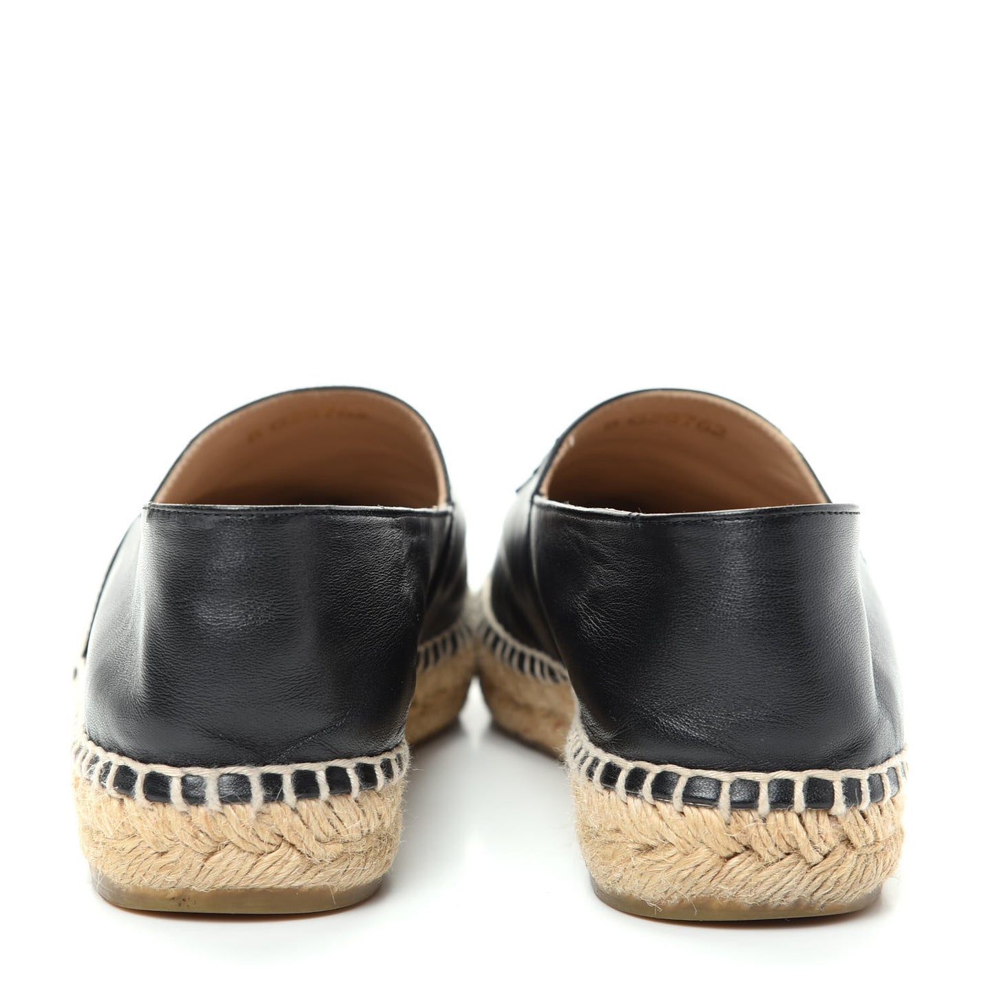 Lambskin CC Espadrilles 40 Black