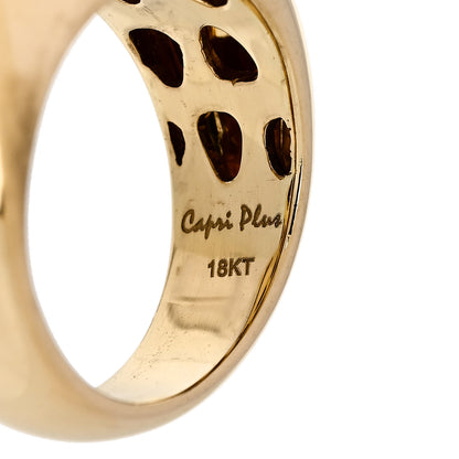 Roberto Coin 18K Yellow Gold Diamond Capri Plus Ring 53 6.25 6 of 6