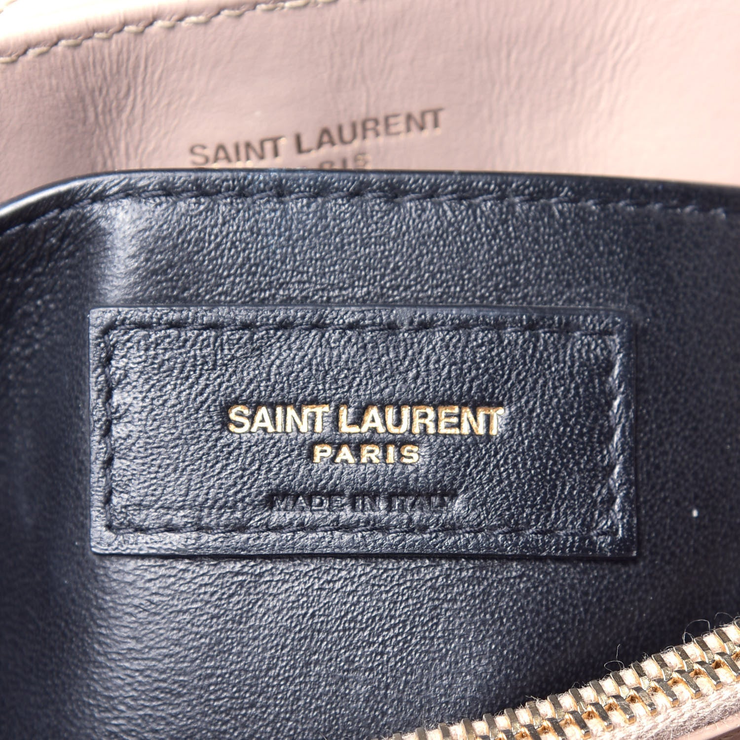 Saint Laurent Calfskin Y Quilted Monogram Small Loulou Chain Satchel Dark Beige 7 of 17