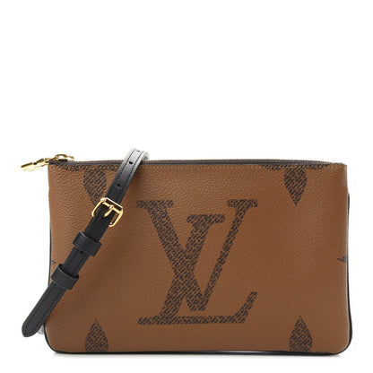 Louis Vuitton Reverse Monogram Giant Double Zip Pochette 1 of 11
