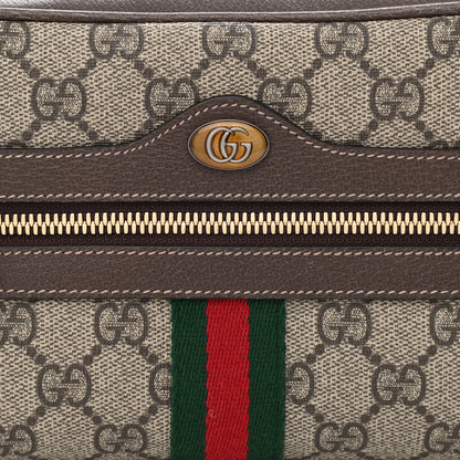 Gucci GG Supreme Monogram Web Small Ophidia Belt Bag 85 34 Dark Brown 9 of 11