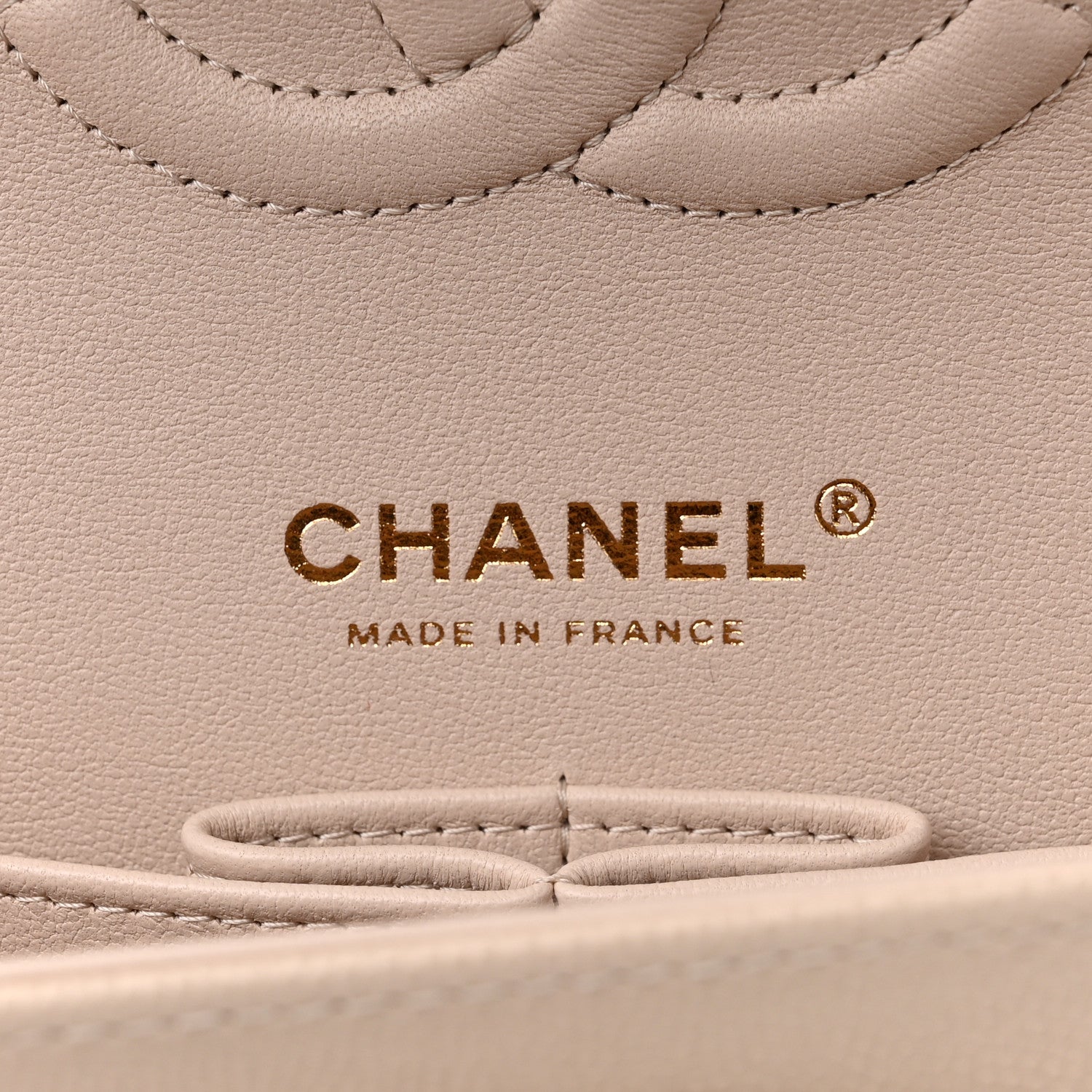 Chanel Caviar Quilted Medium Double Flap Light Beige 6 of 11