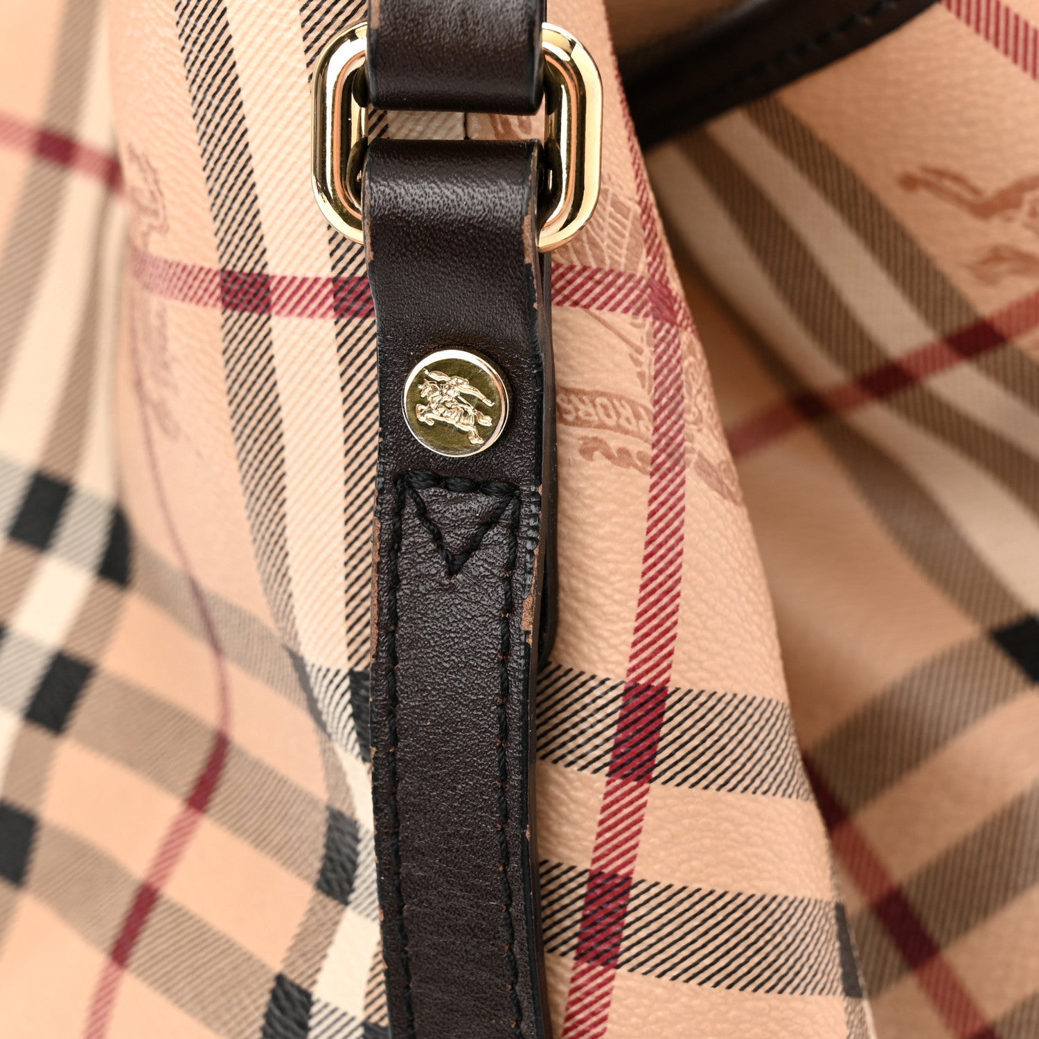 Burberry Haymarket Check Small Canterbury Tote Brown 11 of 17